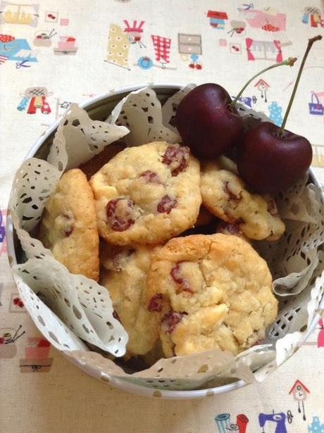 Cookies de Cereza, avena y chocolate