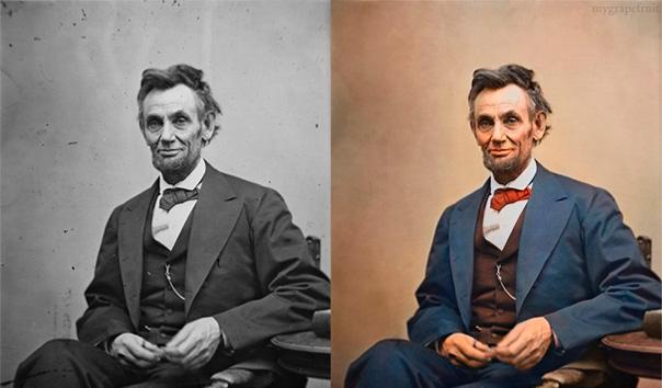 Abraham Lincoln Fotos históricas a color (coloreadas con photoshop)