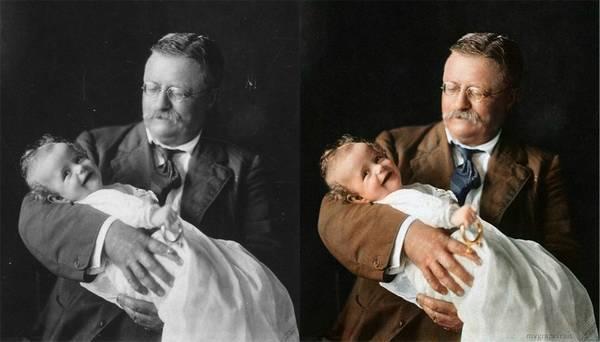 Theodore Roosevelt foto color Fotos históricas a color (coloreadas con photoshop)