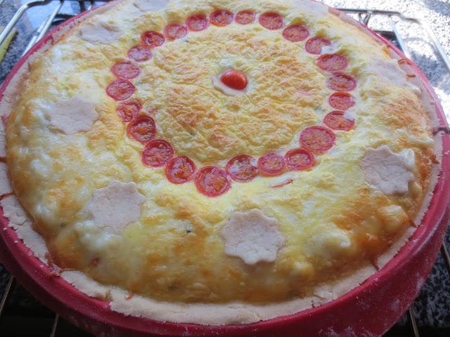 Tarta Caprese (Tomate, albahaca y mozzarella)