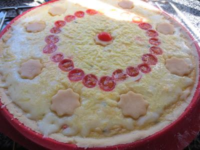 Tarta Caprese (Tomate, albahaca y mozzarella)