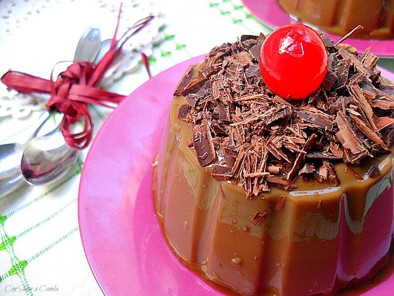 Postre de café y chocolate con agar-agar