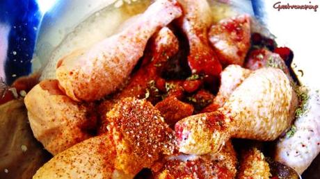 Muslos de pollo a la parrilla