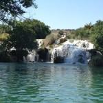 Salto entre la laguna Lengua y la laguna Salvadora 2013