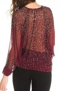 DERHY.COM Gasa vestido de noche de lentejuelas - Blusa Cacao | Derhy