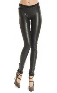 DERHY.COM Estire los pantalones legging de cuero del faux - Legging intercepta | Derhy