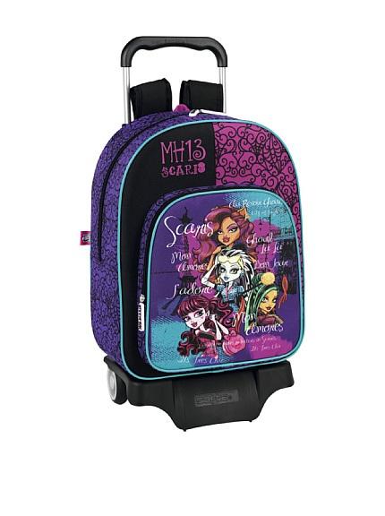 mochila con ruedas monster high mh 13