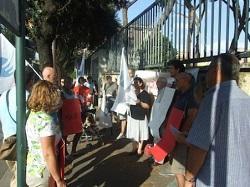Unidos en oración por Egipto frente a la embajada en Roma