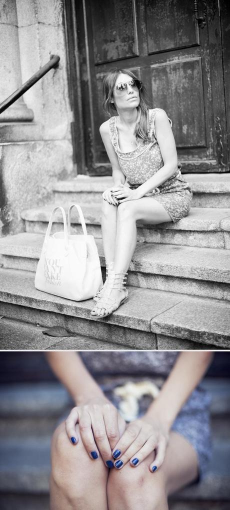 street style silver gladiators barbara crespo outfit