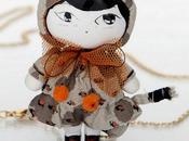 Mageritdoll Collection: Cheetah Doll. Muñeca Guepardo (Resin DollBrooch Necklace artística resina)