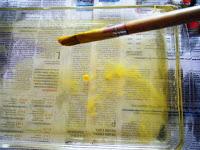 Marmoleado con témpera