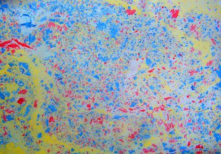 Marmoleado con témpera