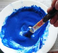 Marmoleado con témpera