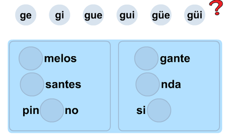 1er Grado: palabras con ge-gi-gui-gue-güe-güi Palabras con ge-gi-gue-gui-