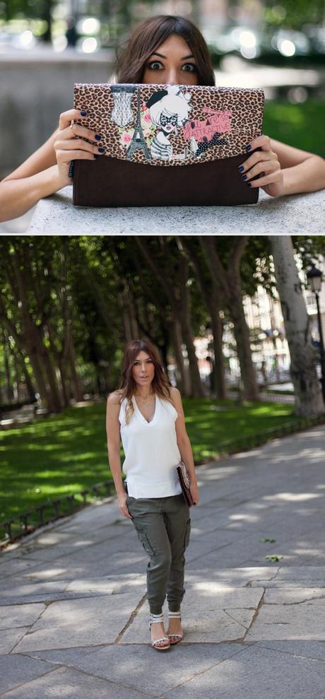 street style paseo del prado madrid barbara crespo outfit zara
