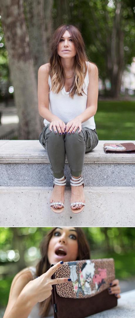 street style paseo del prado madrid barbara crespo outfit zara
