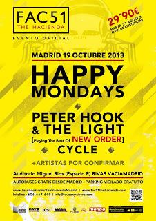 Peter Hook y Cycle se suman a The Haçienda Madrid