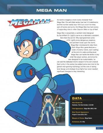 megaman-enciclopedia-capcom-frikarte Enciclopedia con los personajes de Capcom