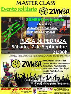 ZUMBA en Segovia. Evento Solidario Pedraza 
