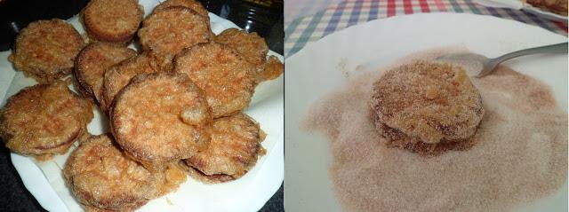 GALLETAS FRITAS RELLENAS DE CREMA Y DE CHOCOLATE