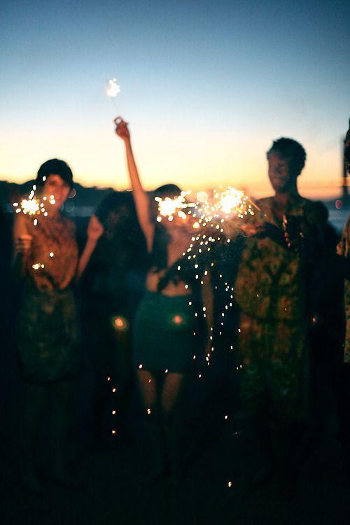 I got this feeling on a summer day when you were gone... I LOVE IT!!! cutest sunset, sparkler picture! just looks like fun