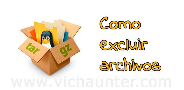 como excluir archivos al empaquetar .tar desde linea de comandos