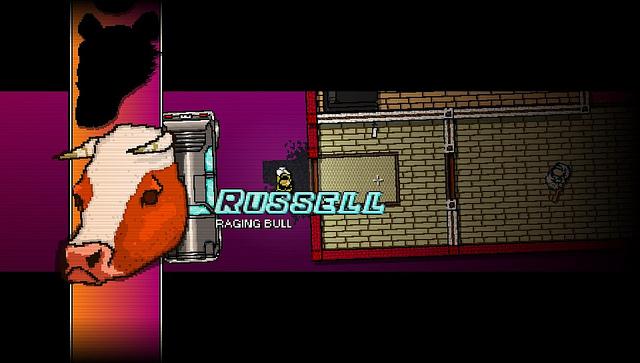 Hotline Miami Russel the Raging Bull mask by Abstraction and Dennaton Games for PlayStation 3 and Vita handheld Quiero reventarte la cabeza