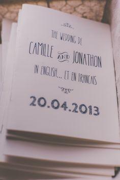 Programa de boda Libro blanco