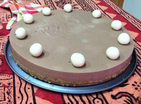 Tarta de chocolate y queso en 2 pasos Tarta de chocolate y queso en 2 pasos