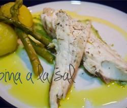 Lubina a la sal