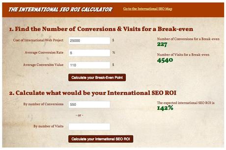 Internacional SEO ROI Calculadora