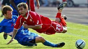 Jugadores en el Derbi Eterno de Bulgaria