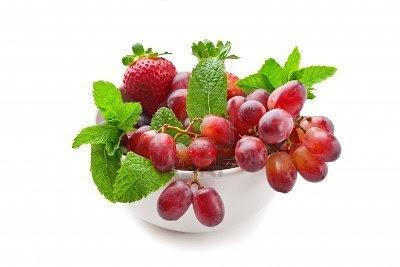 Zumo para bajar los atracanos del verano Fresas y Uvas