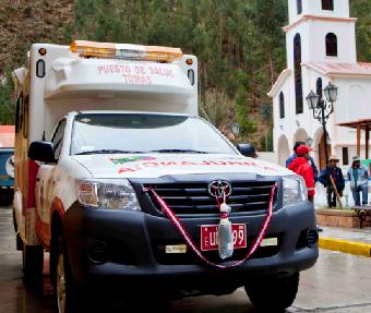 DISTRITO DE TOMAS YA CUENTA CON SU MODERNA AMBULANCIA EQUIPADA...