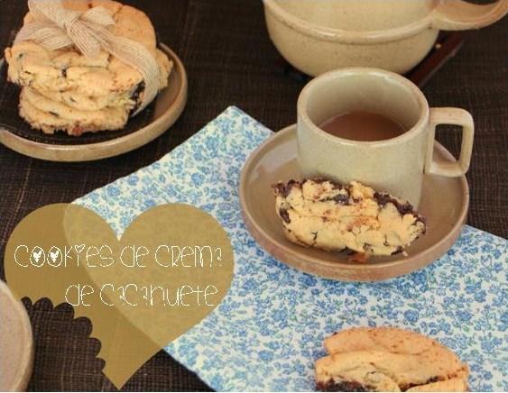 Cookies de crema de cacahuete y chips de chocolate