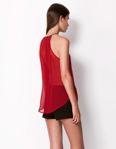 Goteo de compras, Blusa roja de Bershka!