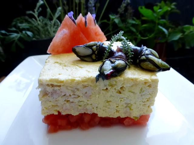 Pastel de Merluza y Sandía