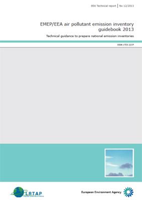 EMEP/EEA: Guía 2013 de inventarios de emisiones contaminantes a la atmósfera