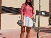 Playing with fashion: White lace skirt III...