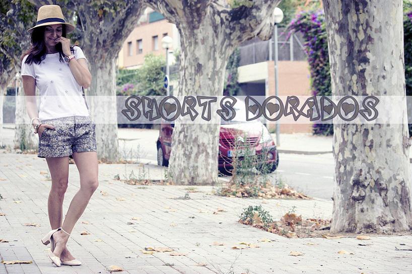 Shorts Dorados..
