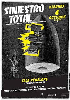 Siniestro Total actuarán en Madrid el 4 de octubre