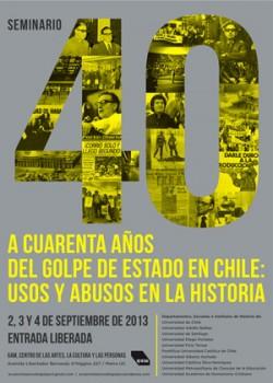 A 40 años del golpe de Estado en Chile: usos y abusos en la historia – Seminario en GAM