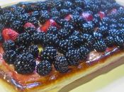Tarta moras, manzana frutos rojos