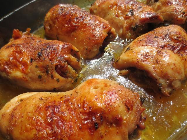 Contramuslos rellenos a la cerveza (O pechugas)