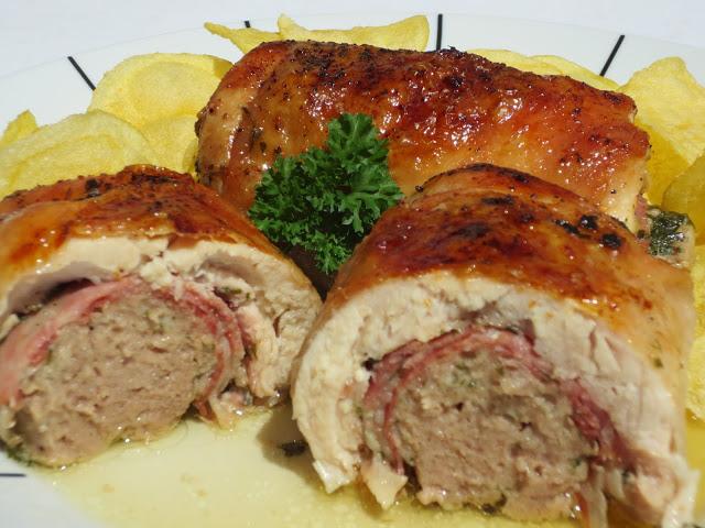 Contramuslos rellenos a la cerveza (O pechugas)