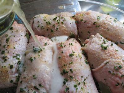 Contramuslos rellenos a la cerveza (O pechugas)