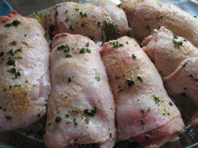 Contramuslos rellenos a la cerveza (O pechugas)