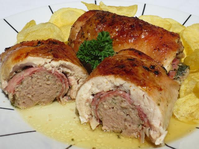 Contramuslos rellenos a la cerveza (O pechugas)