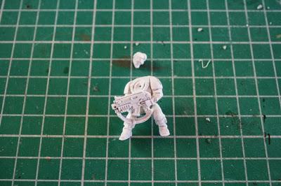 Primer explorador de los marines espaciales montado