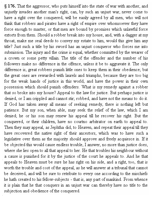 Locke párrafo 176 [El argumento de Locke (3)]